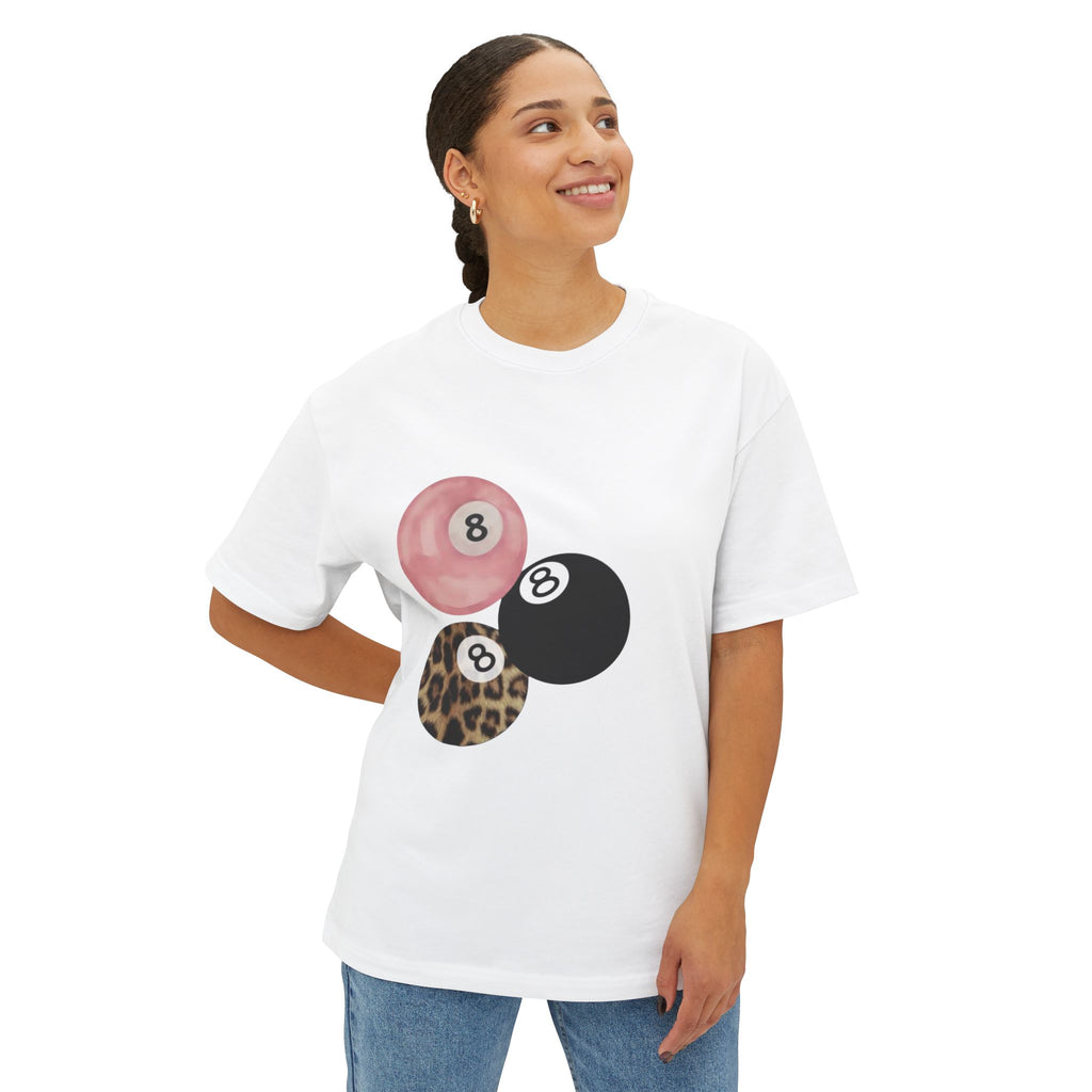Leopard & Pink Pool Ball T-Shirt