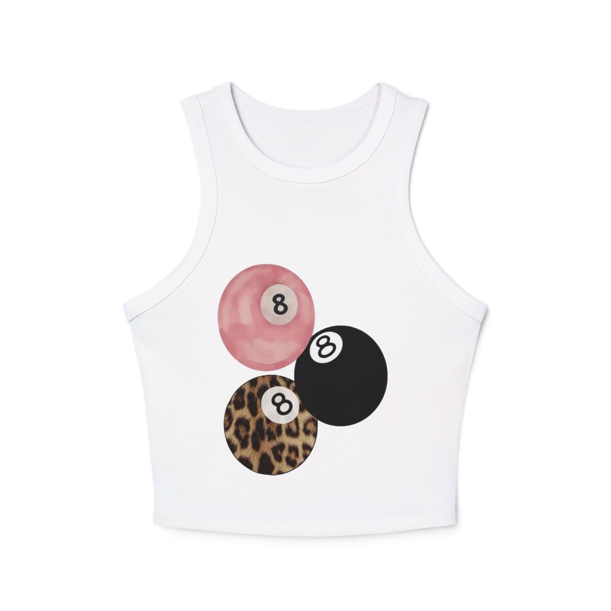 8-Ball Trio Racer Crop Tank