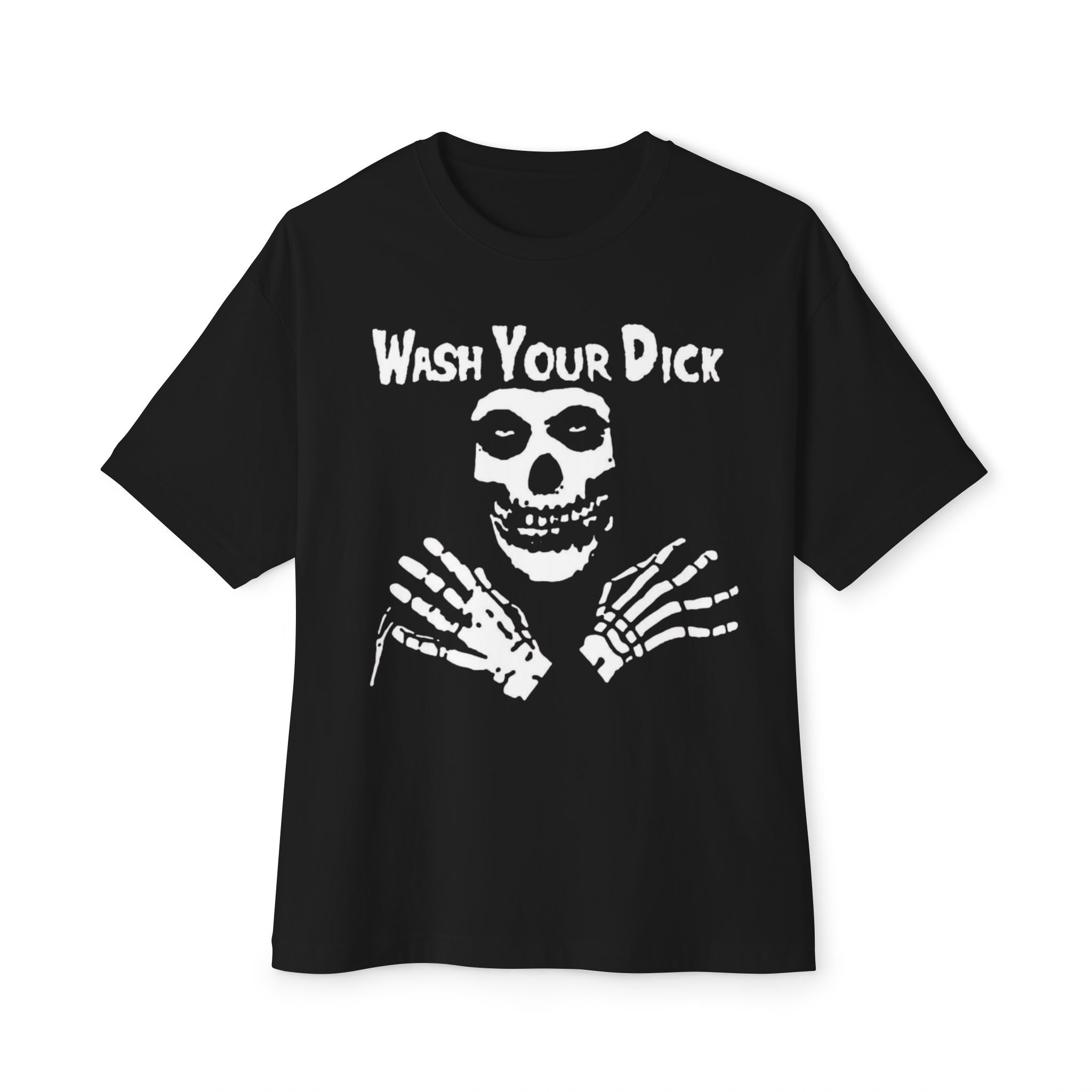 Grunge Skeleton Halloween Graphic T-Shirt