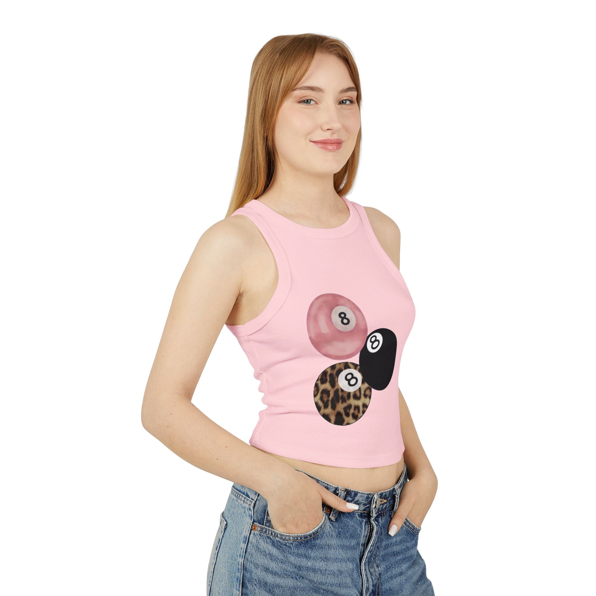 8-Ball Trio Racer Crop Tank