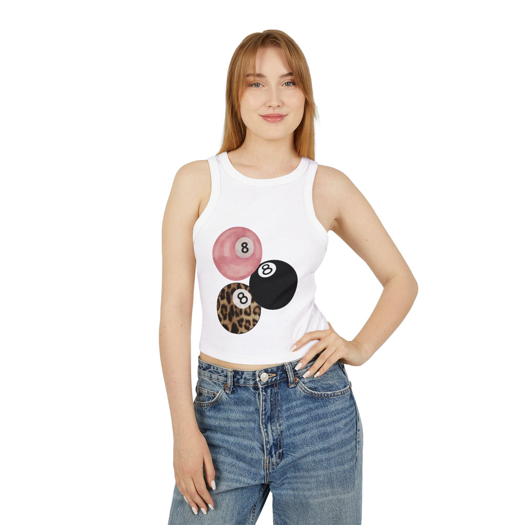 8-Ball Trio Racer Crop Tank