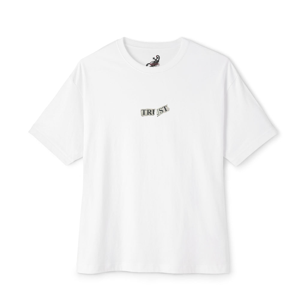 Boxy Tee Minimal Front & Flaming Skull Back Graphic