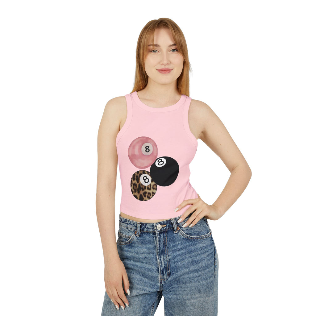 8-Ball Trio Racer Crop Tank
